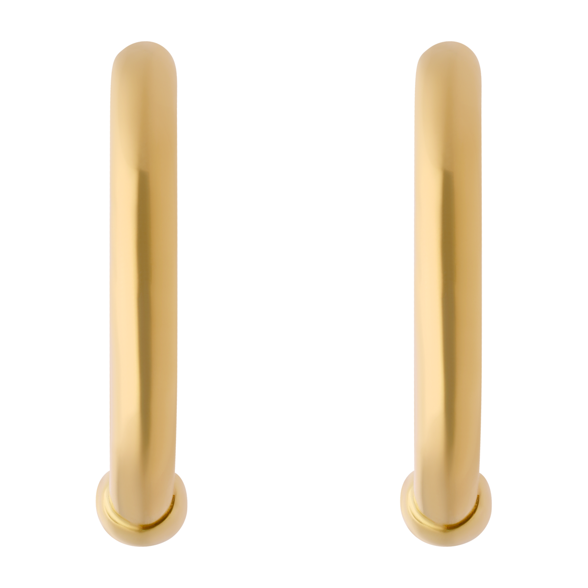 Arracadas 2.5mm lisas 10K