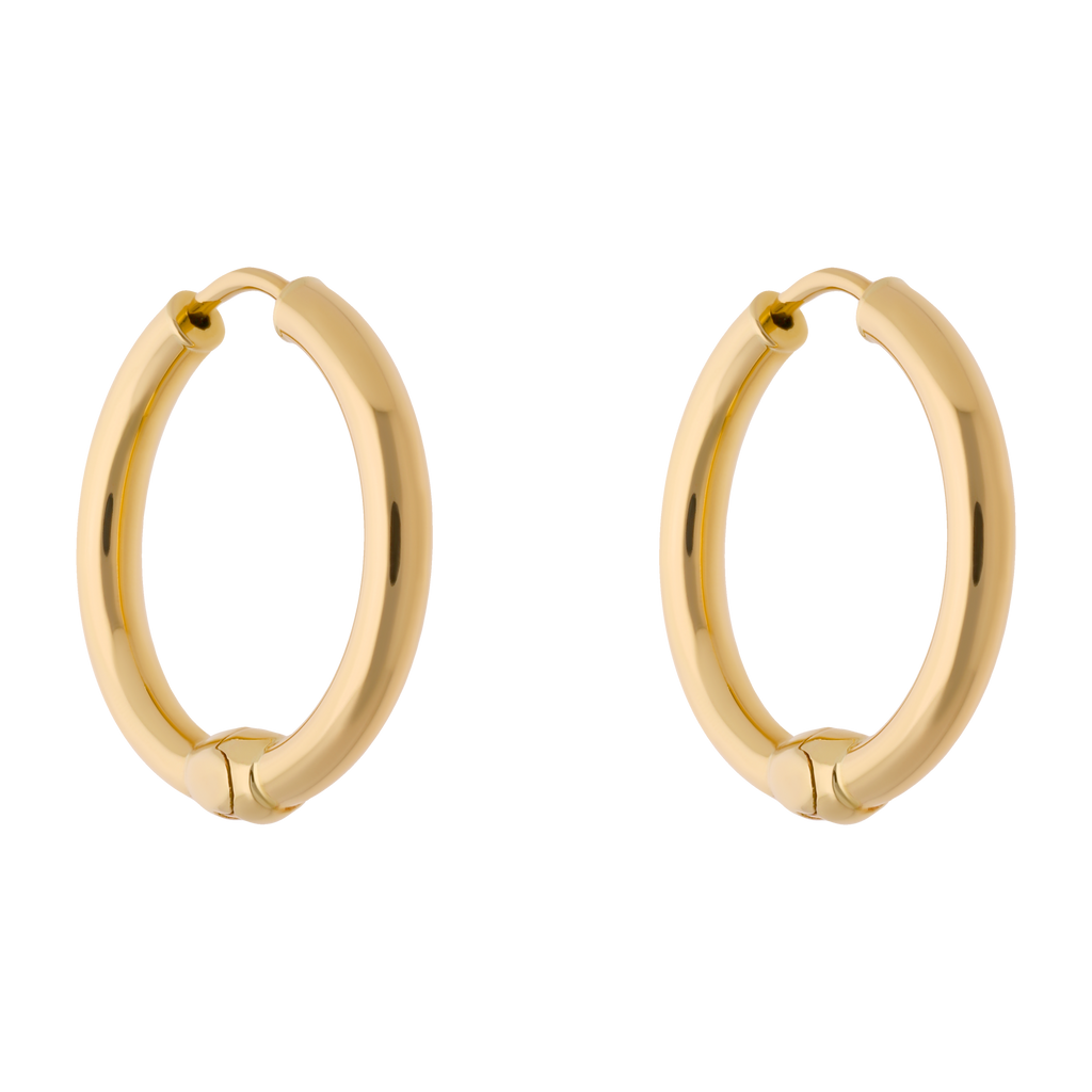Arracadas 2.5mm lisas 10K