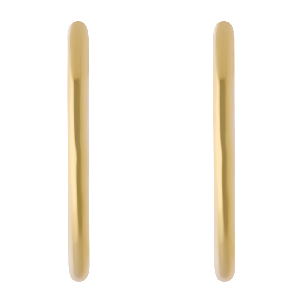 Arracadas 1.3 mm lisas oro amarillo 10K