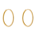 Arracadas 1.3 mm lisas oro amarillo 10K