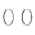 Arracadas 1.8 mm lisas oro blanco 10K