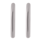 Arracadas 1.8 mm lisas oro blanco 10K