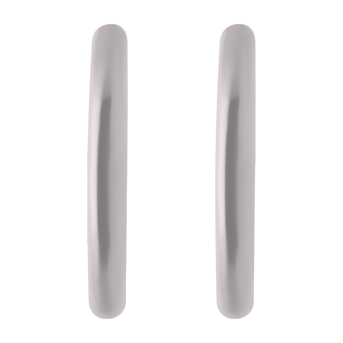 Arracadas 1.8 mm lisas oro blanco 10K