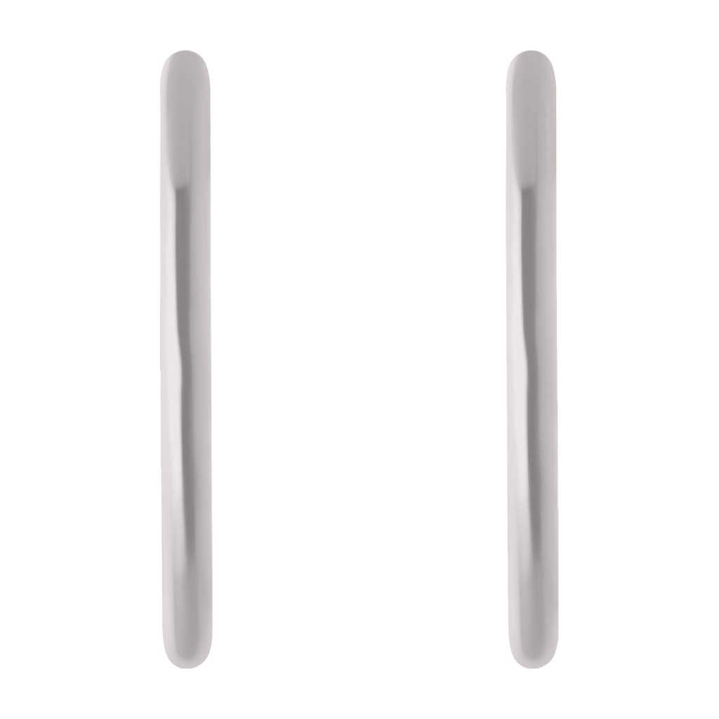 Arracadas 1.3 mm lisas oro blanco 10K