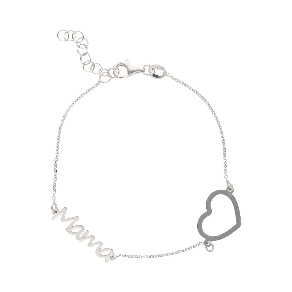 Pulsera mamá plata