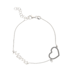 Pulsera mamá plata