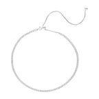 Tennis necklace plata y circonias