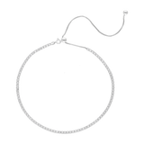 Tennis necklace plata y circonias