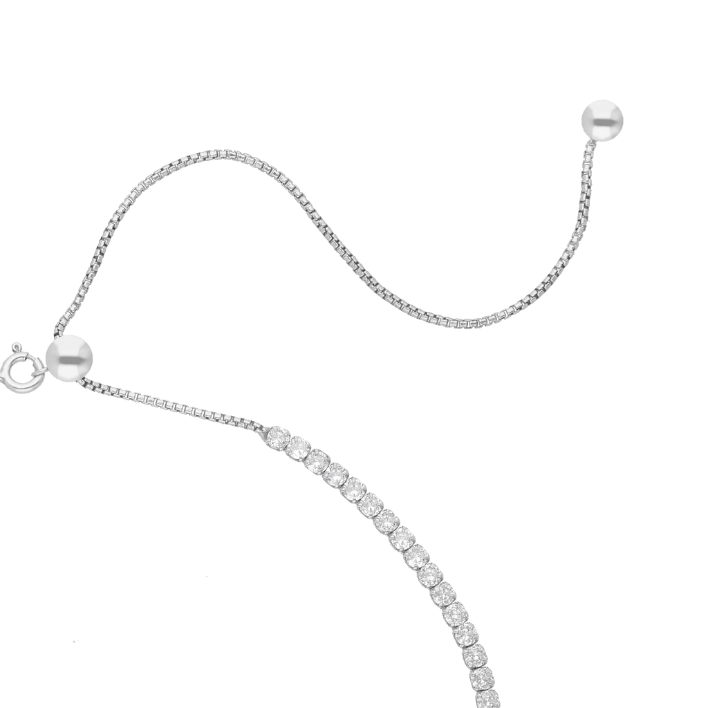 Tennis necklace plata y circonias