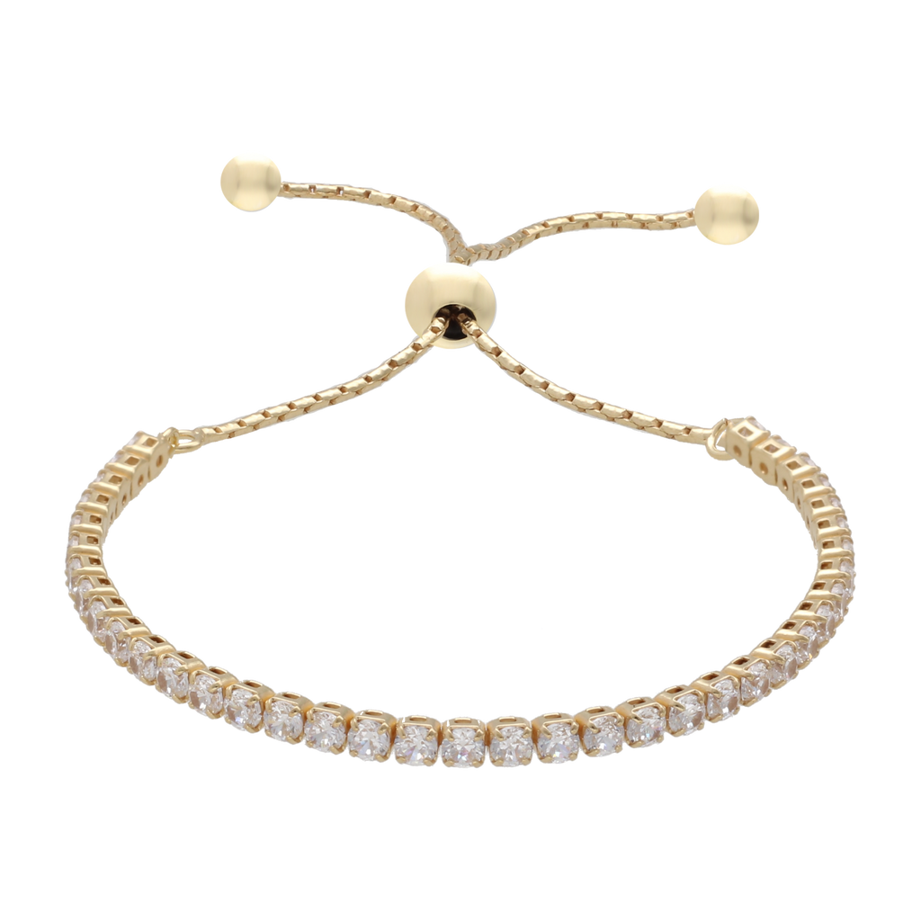 Pulsera tennis circonias verdes plata
