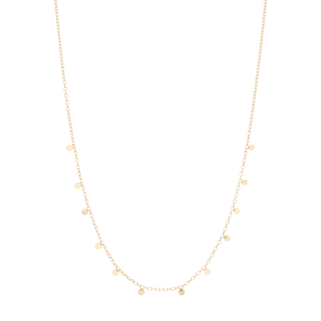 Choker círculos colgantes plata