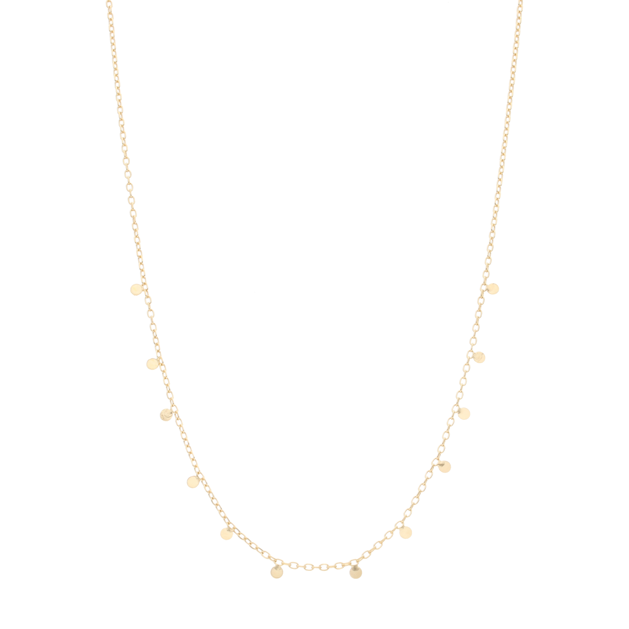 Choker círculos colgantes plata
