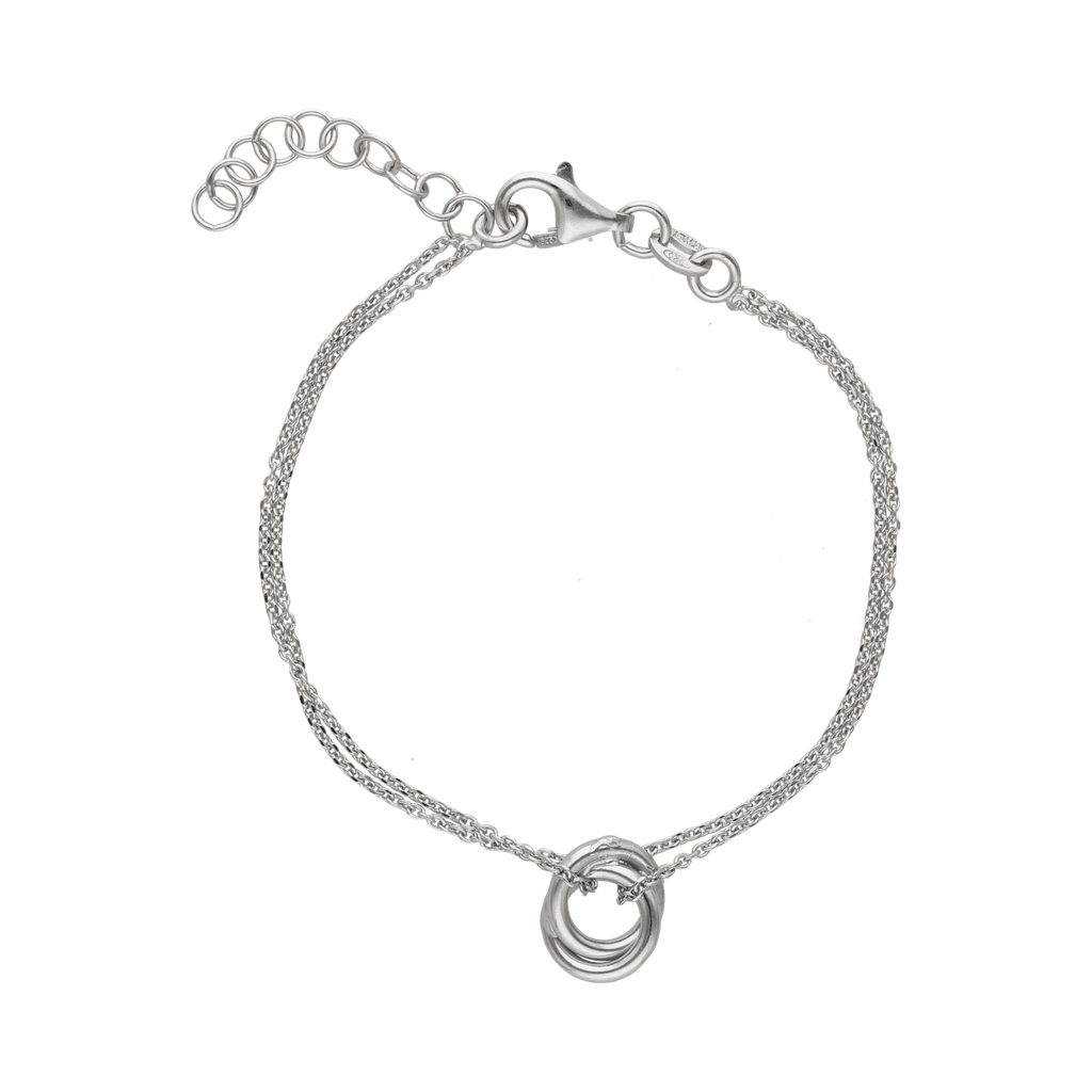 Pulsera nudo plata