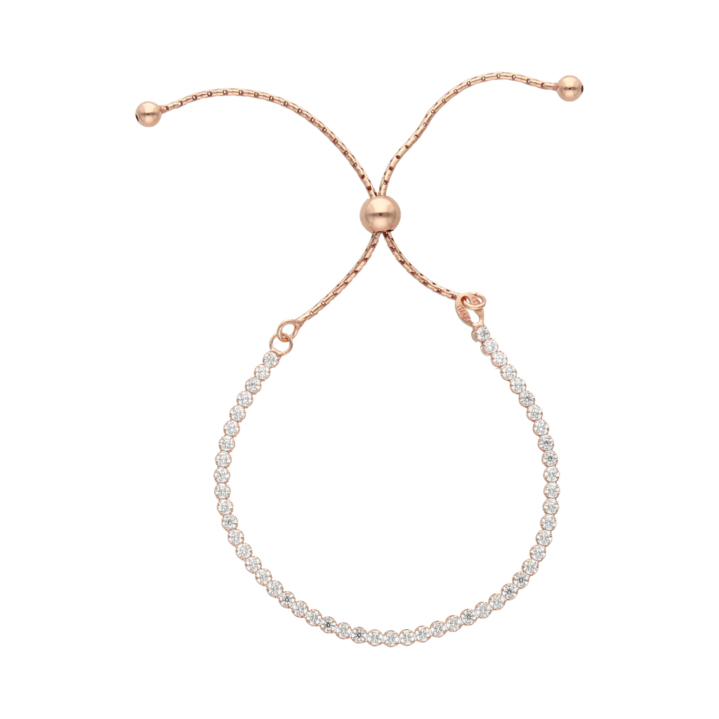 Pulsera circonias plata