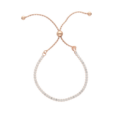Tennis bracelet circonias plata rosa