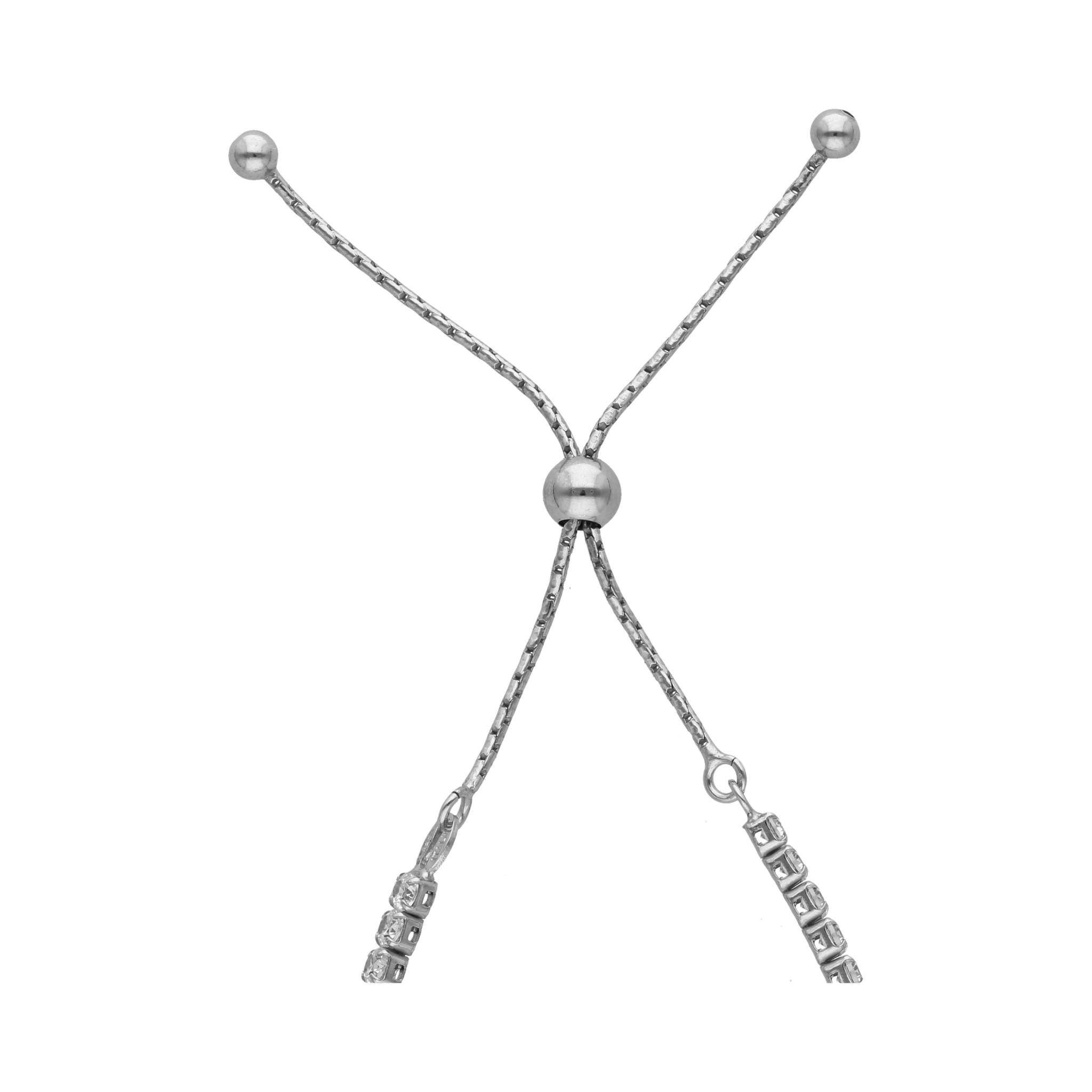 Tennis bracelet circonias plata