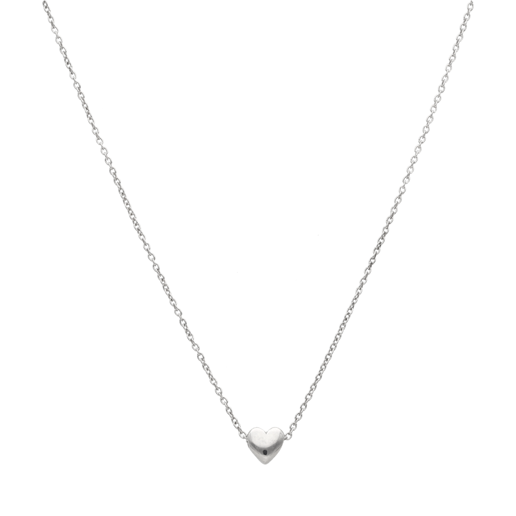 Collar dije corazón plata
