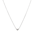 Collar dije corazón plata