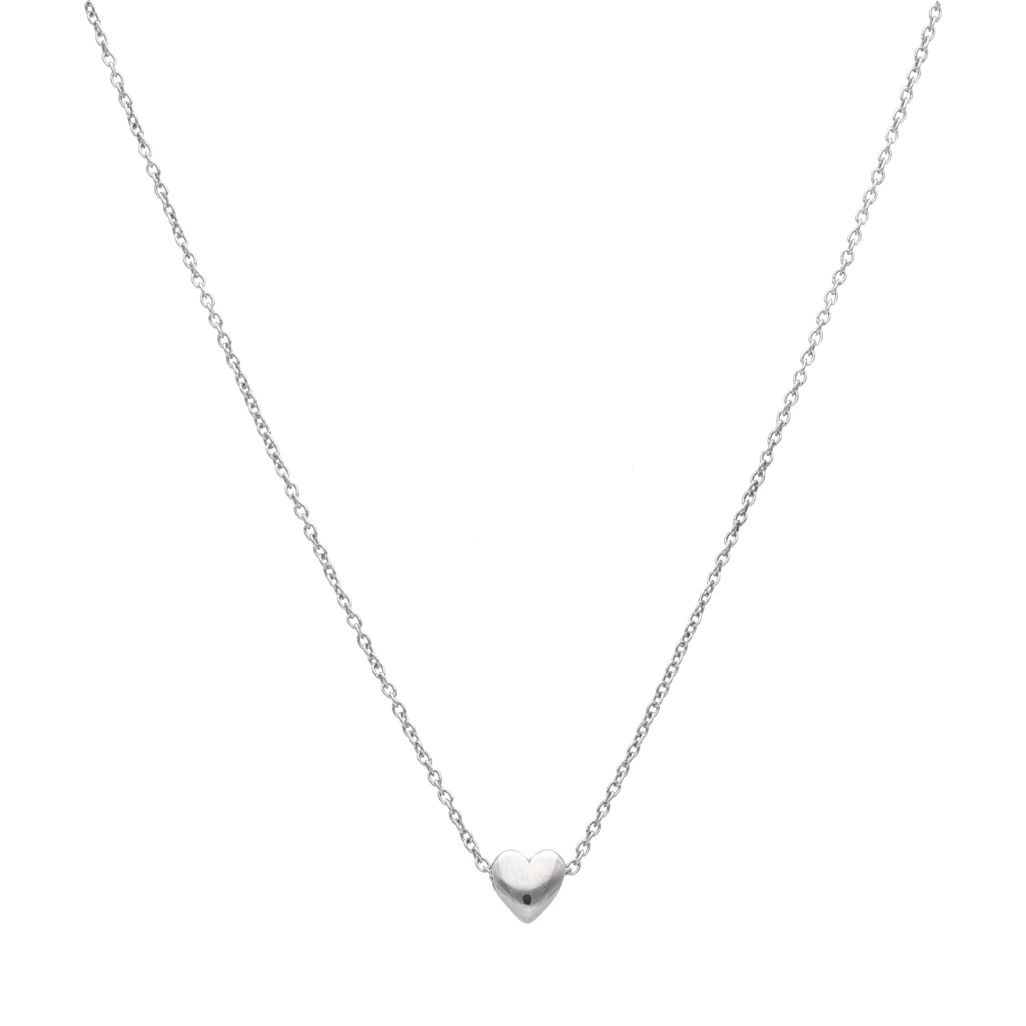 Collar dije corazón plata