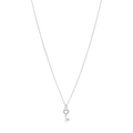 Collar dije llave circonias plata