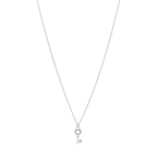Collar dije llave circonias plata