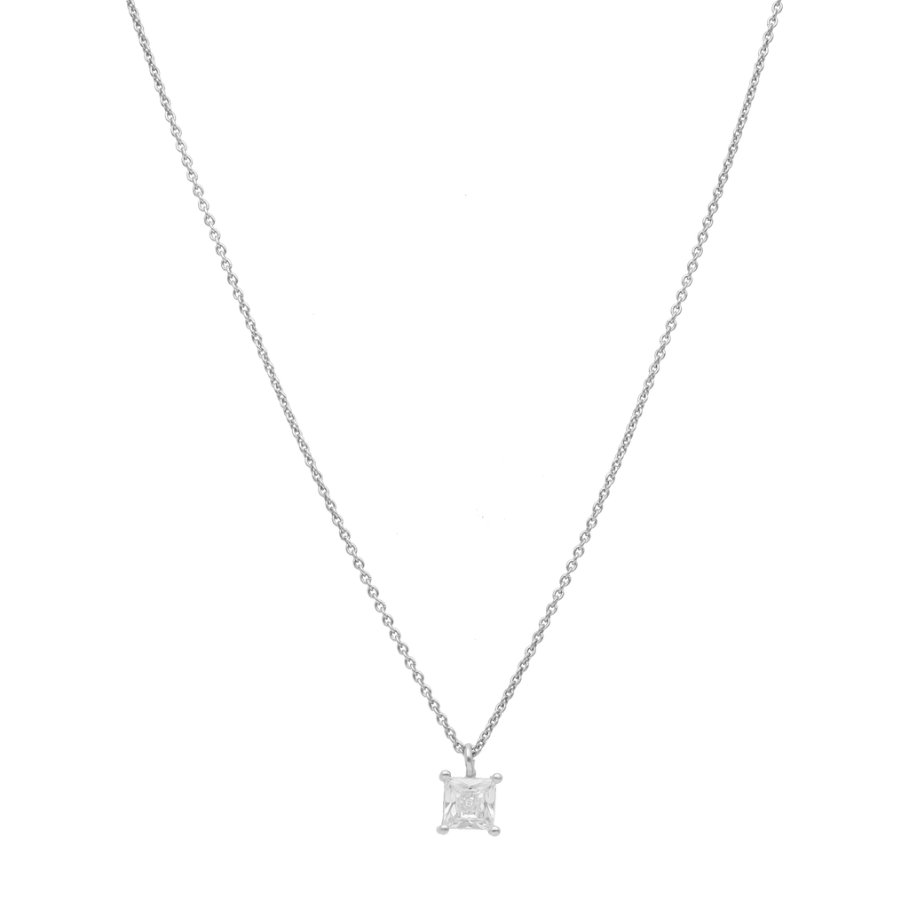 Collar dije princess circonia plata