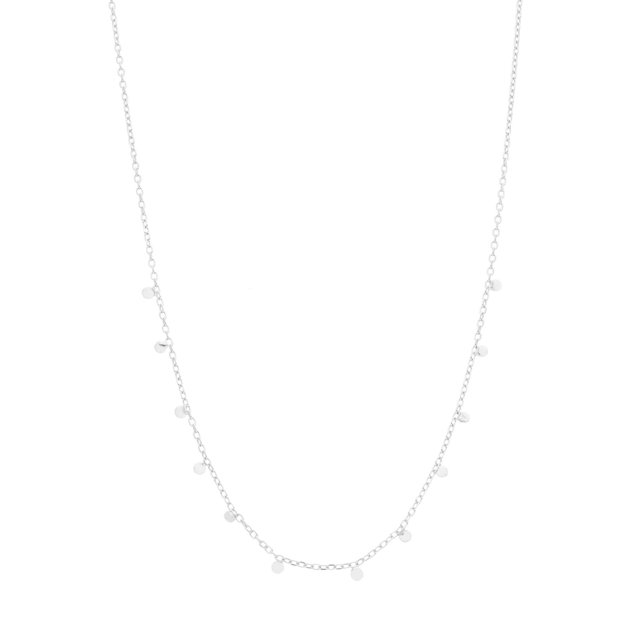 Choker círculos colgantes plata