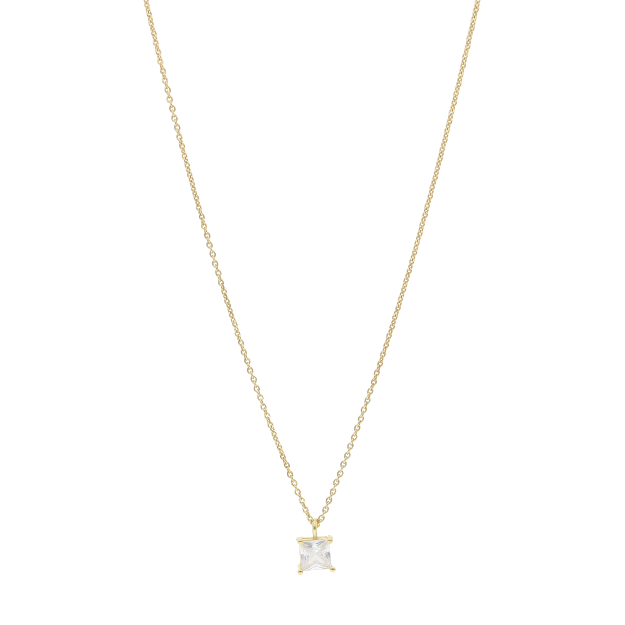Collar dije circonia princess plata