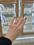 Anillo tu y yo semipreciosas oro amarillo 14K