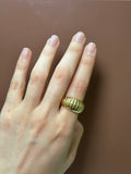 Anillo hueco concha 14K