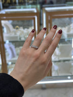 Churumbela baguettes y brillantes 14K