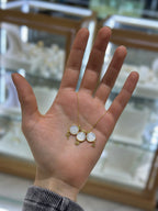 3 escapulario redondo plata Virgen del Carmen, Sagrado Corazón y dijes colgantes