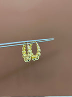 Arracadas bolas huecas 14K