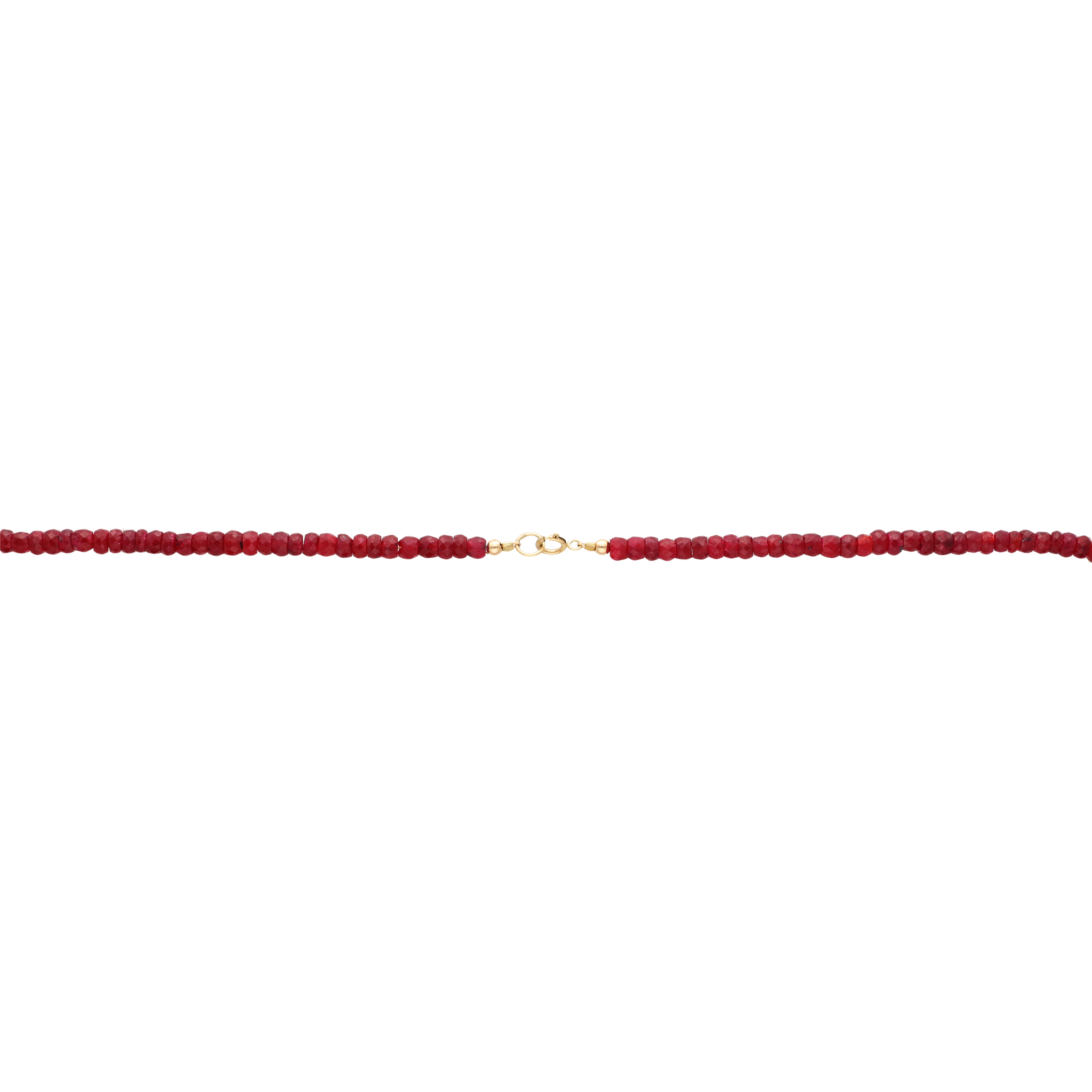 Collar jade rojo 10K