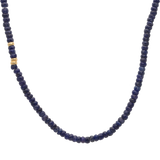 Collar jade azul 10K