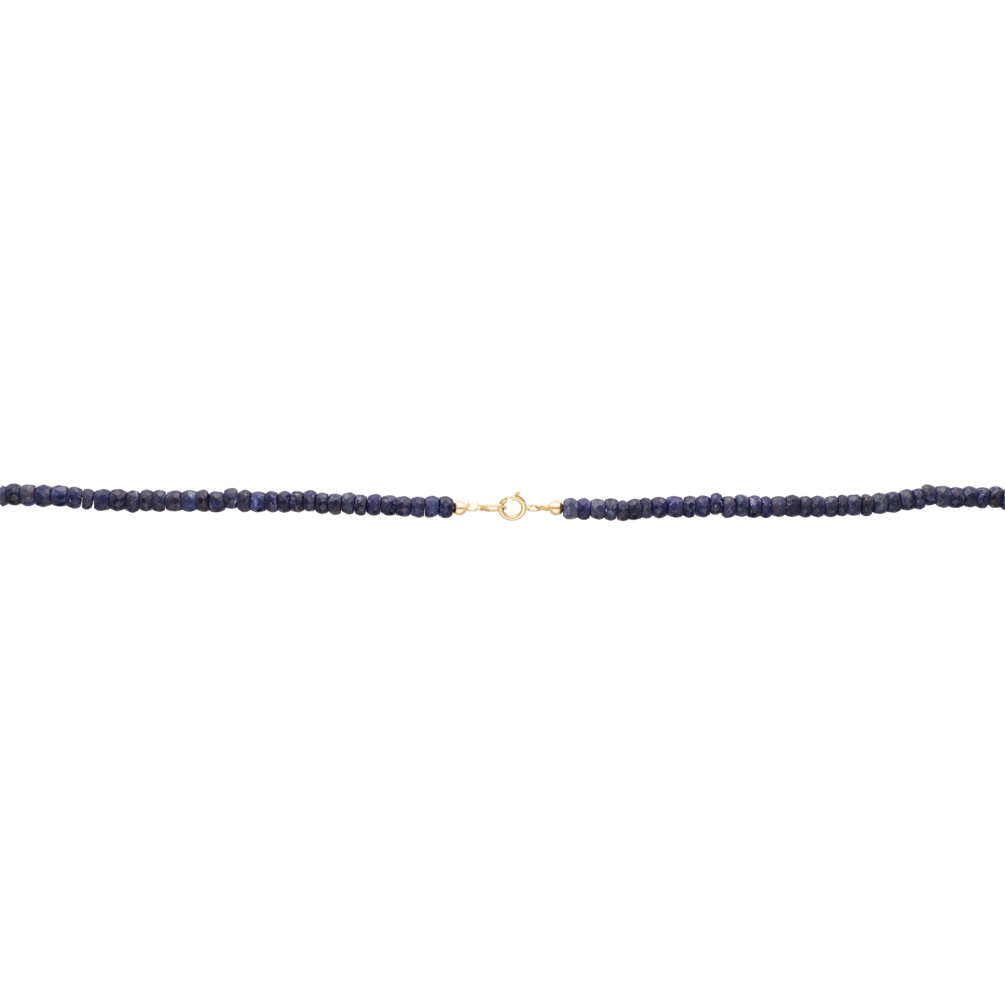 Collar jade azul 10K