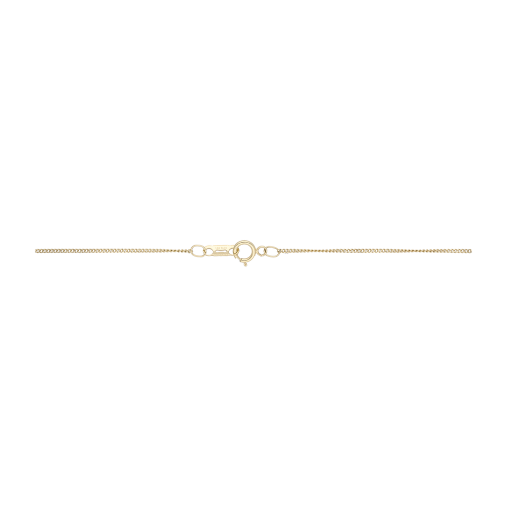 Collar Sagrado Corazón piedras 14K