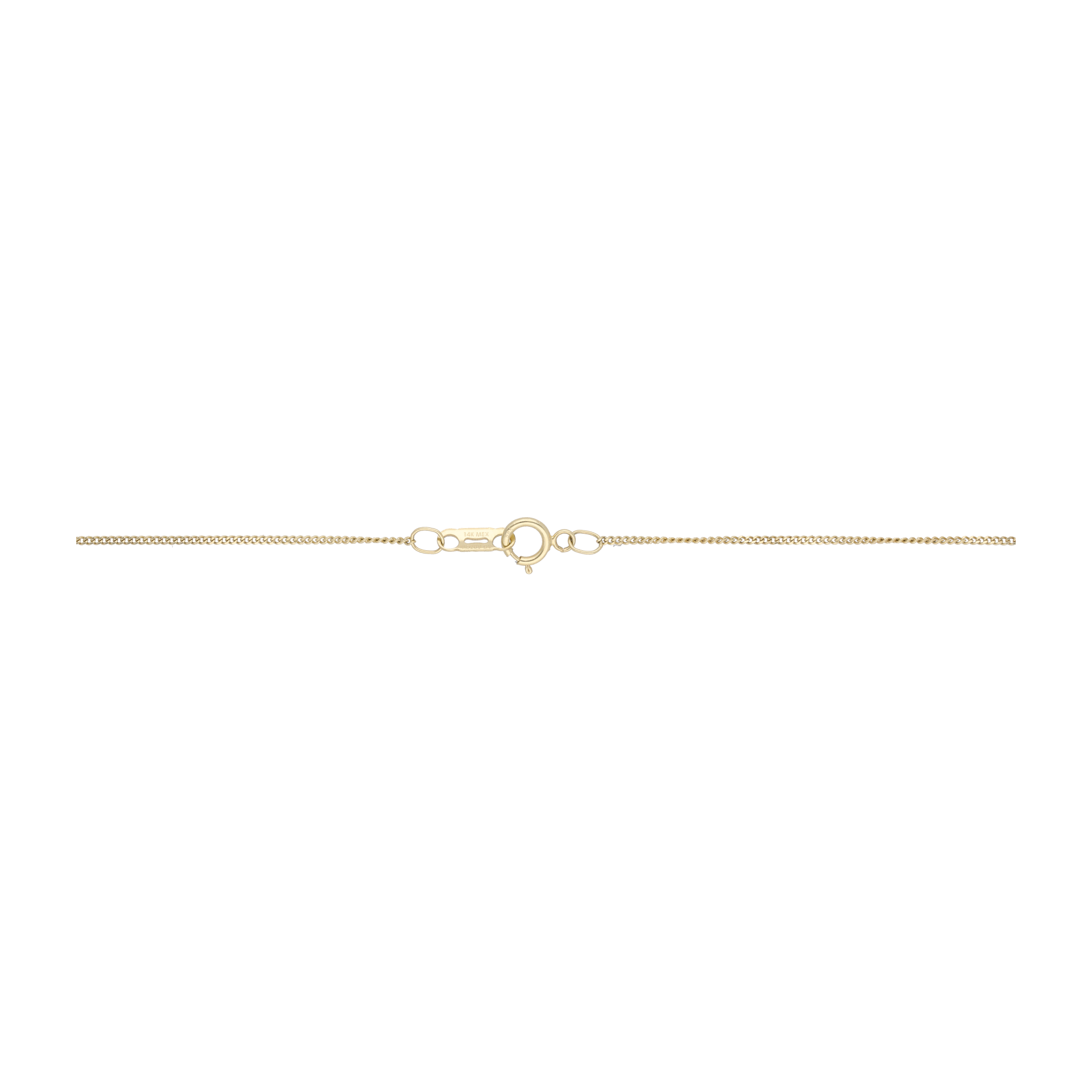 Collar Sagrado Corazón piedras 14K