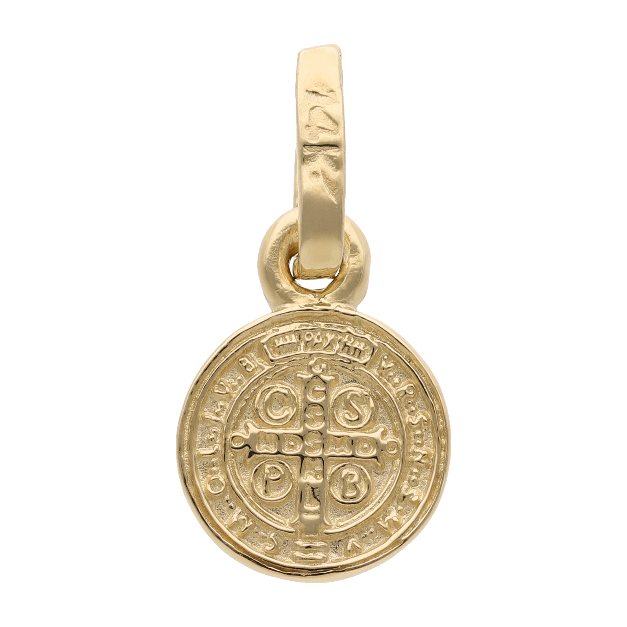 Medalla San Benito oro amarillo 10K