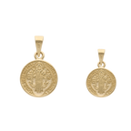 Medalla San Benito oro amarillo 10K