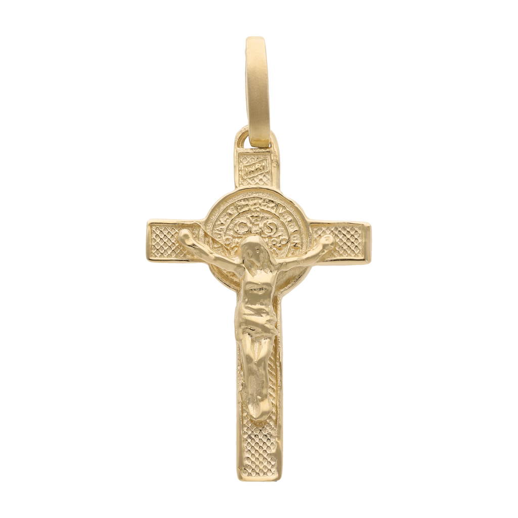 Cruz mini San Benito oro amarillo 14K