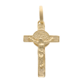 Cruz mini San Benito oro amarillo 14K