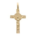 Cruz mini San Benito oro amarillo 14K