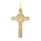 Cruz mini San Benito oro amarillo 14K