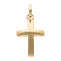 Cruz lisa doble altura 14K