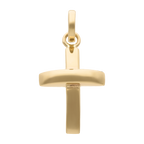 Cruz lisa doble altura 14K