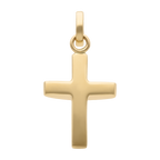 Cruz lisa doble altura 14K