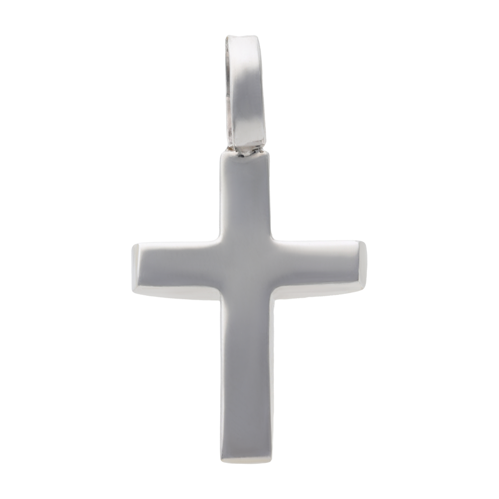 Cruz lisa doble altura 14K