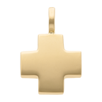 Cruz roja sólida 14K