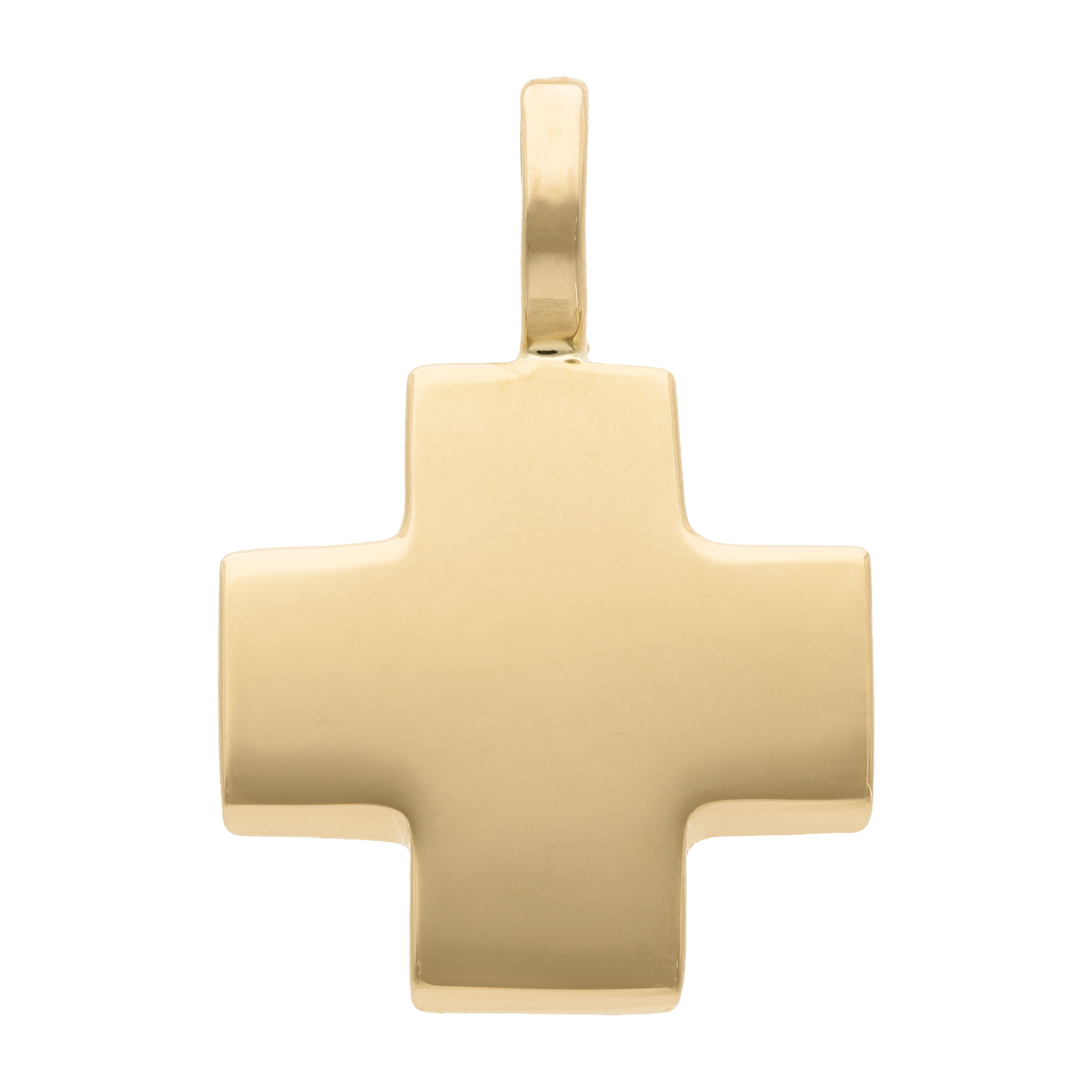Cruz roja sólida 14K